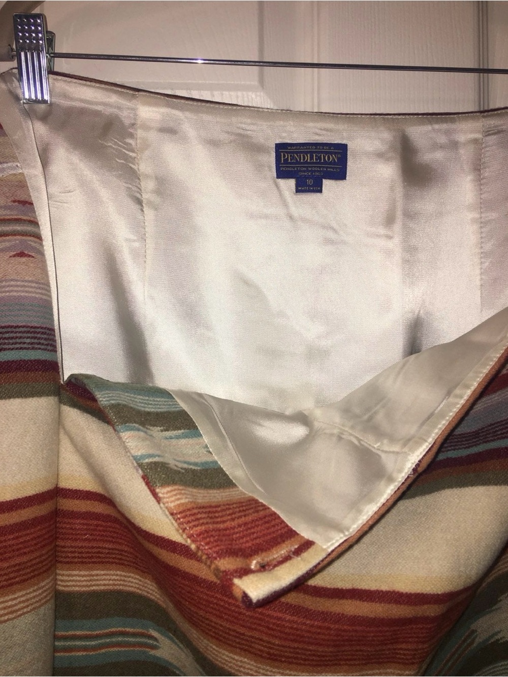 Pendleton Faux Wrap Skirt - Picture 3 of 8